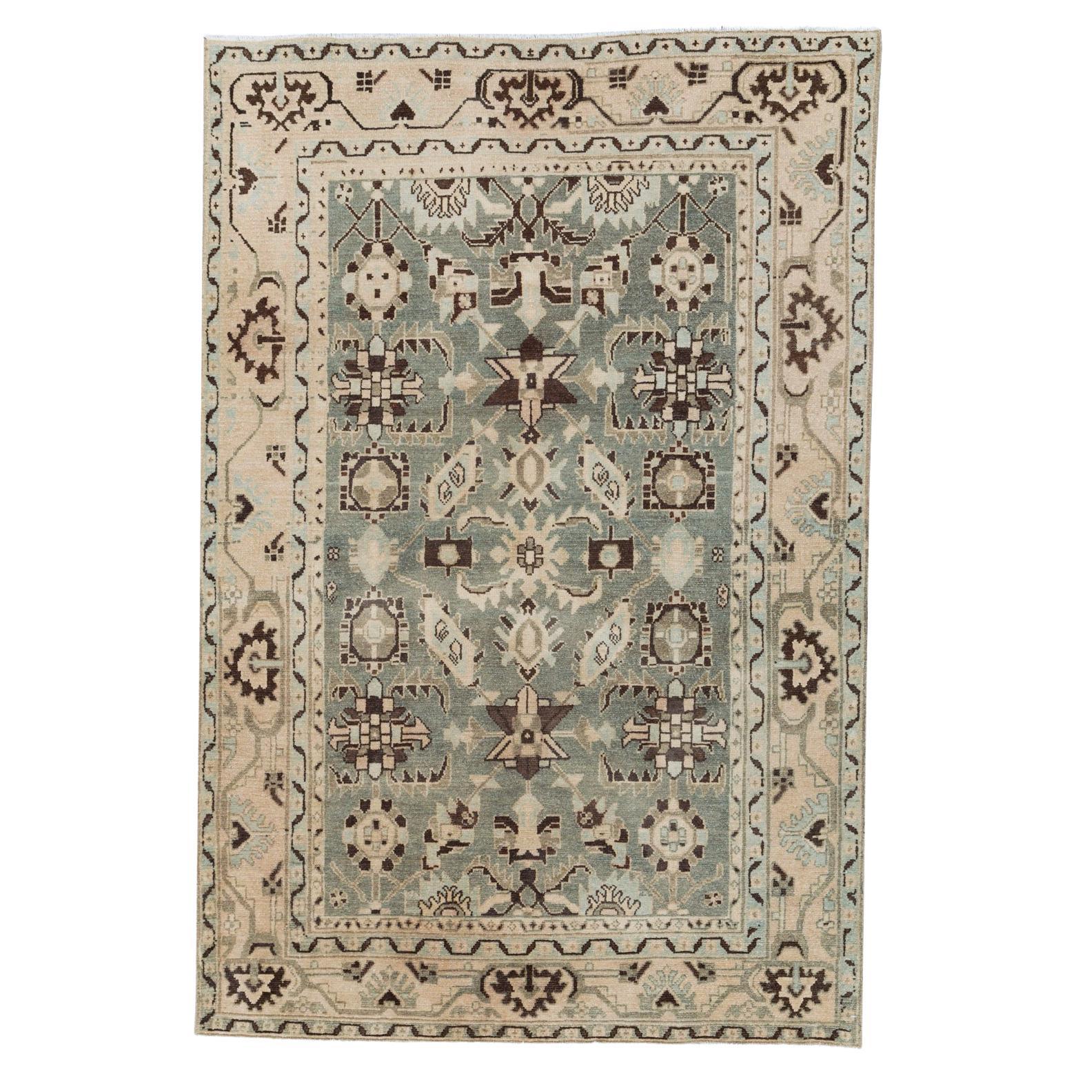 Tapis persan Malayer d'accentuation du milieu du 20e siècle
