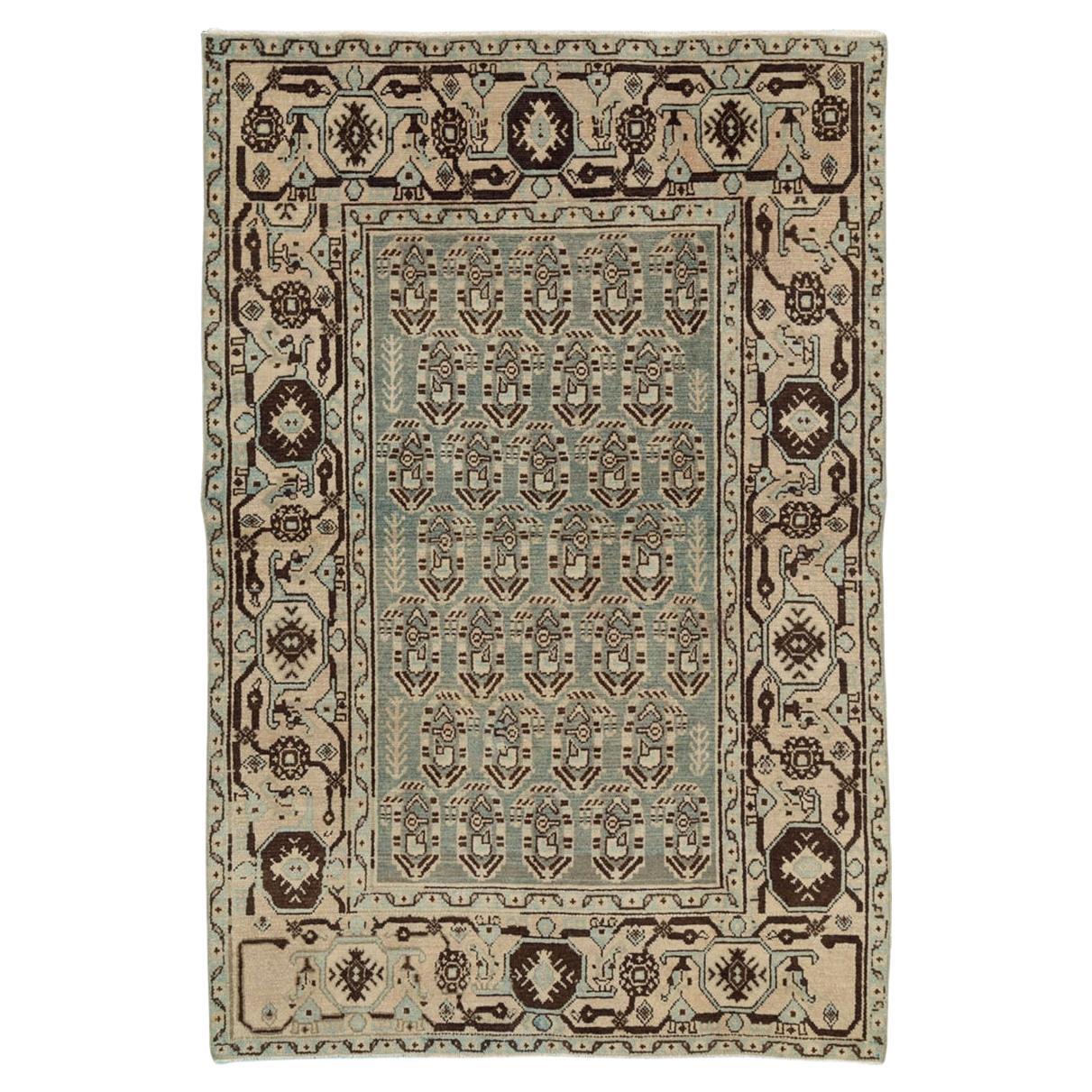 Tapis persan Malayer d'accentuation du milieu du 20e siècle