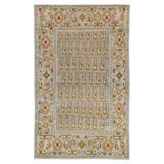 Tapis persan Malayer d'accentuation du milieu du 20e siècle
