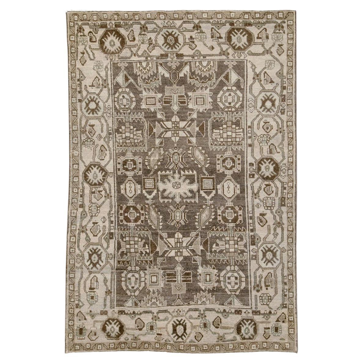 Mid-20th Century Persian Malayer Accent Rug