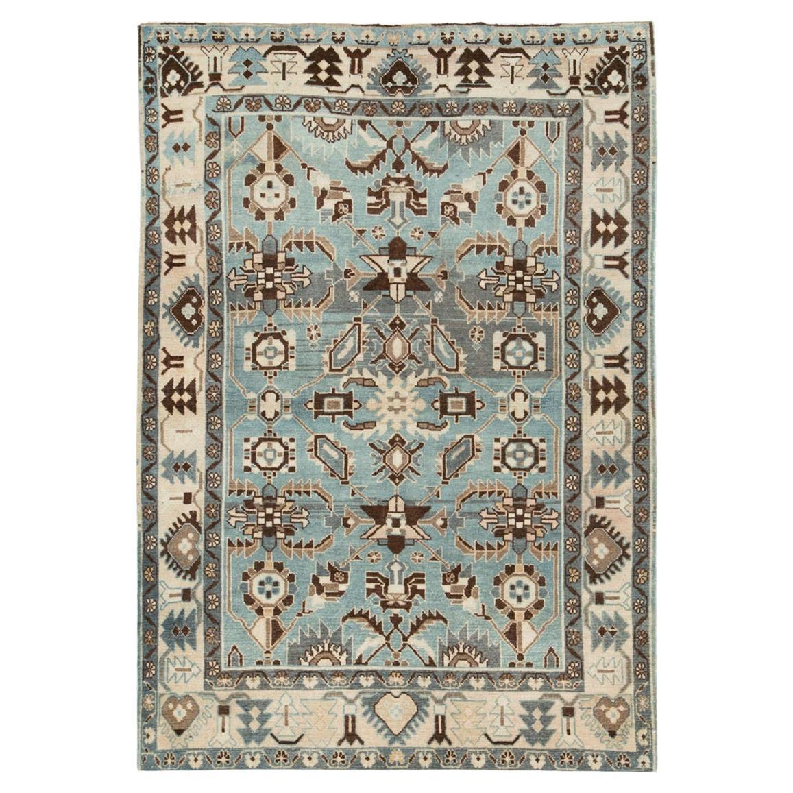 Tapis persan Malayer d'accentuation du milieu du 20e siècle