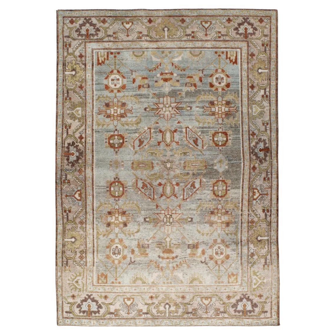 Tapis persan Malayer d'accentuation du milieu du 20e siècle