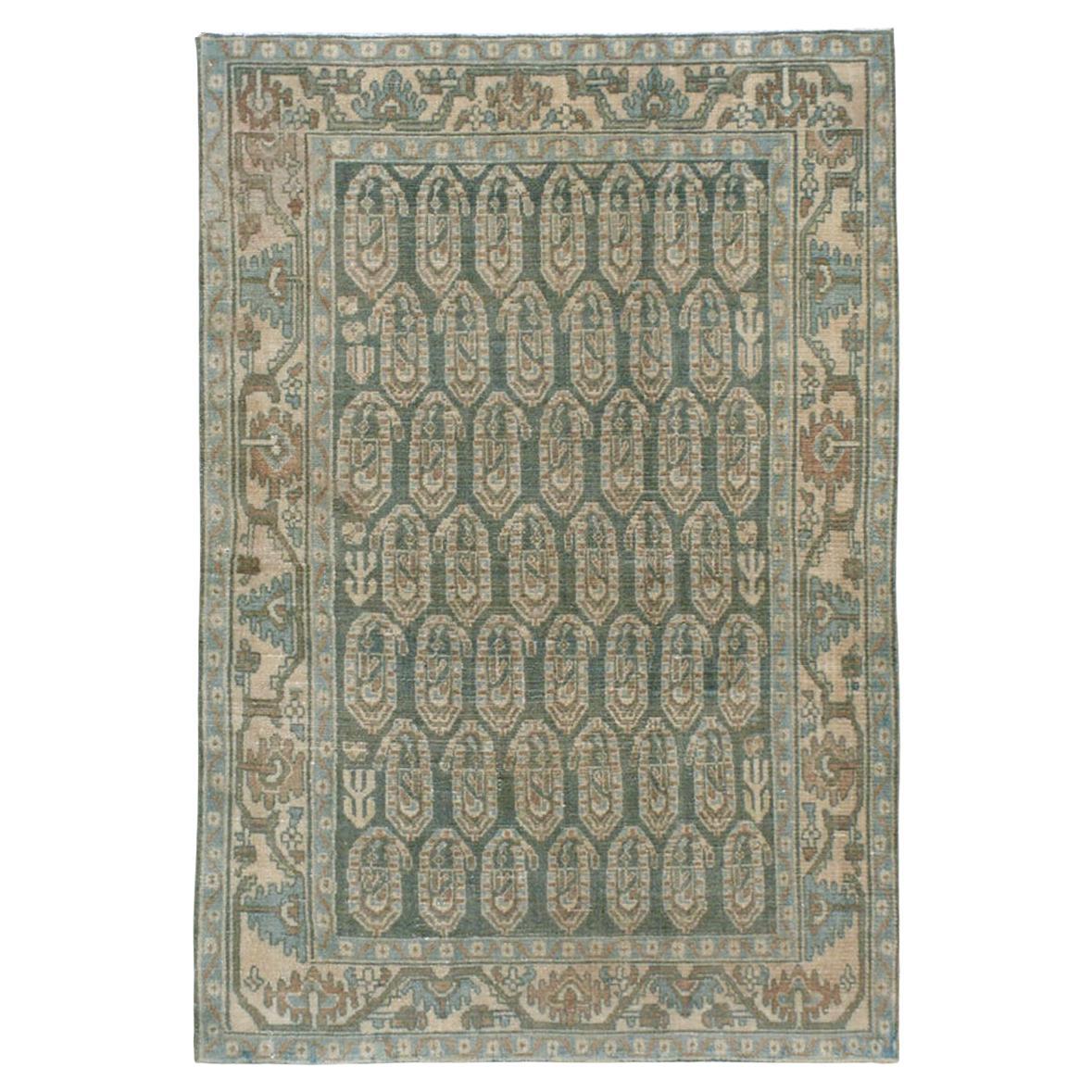 Mid-20th Century Persian Malayer Accent Rug