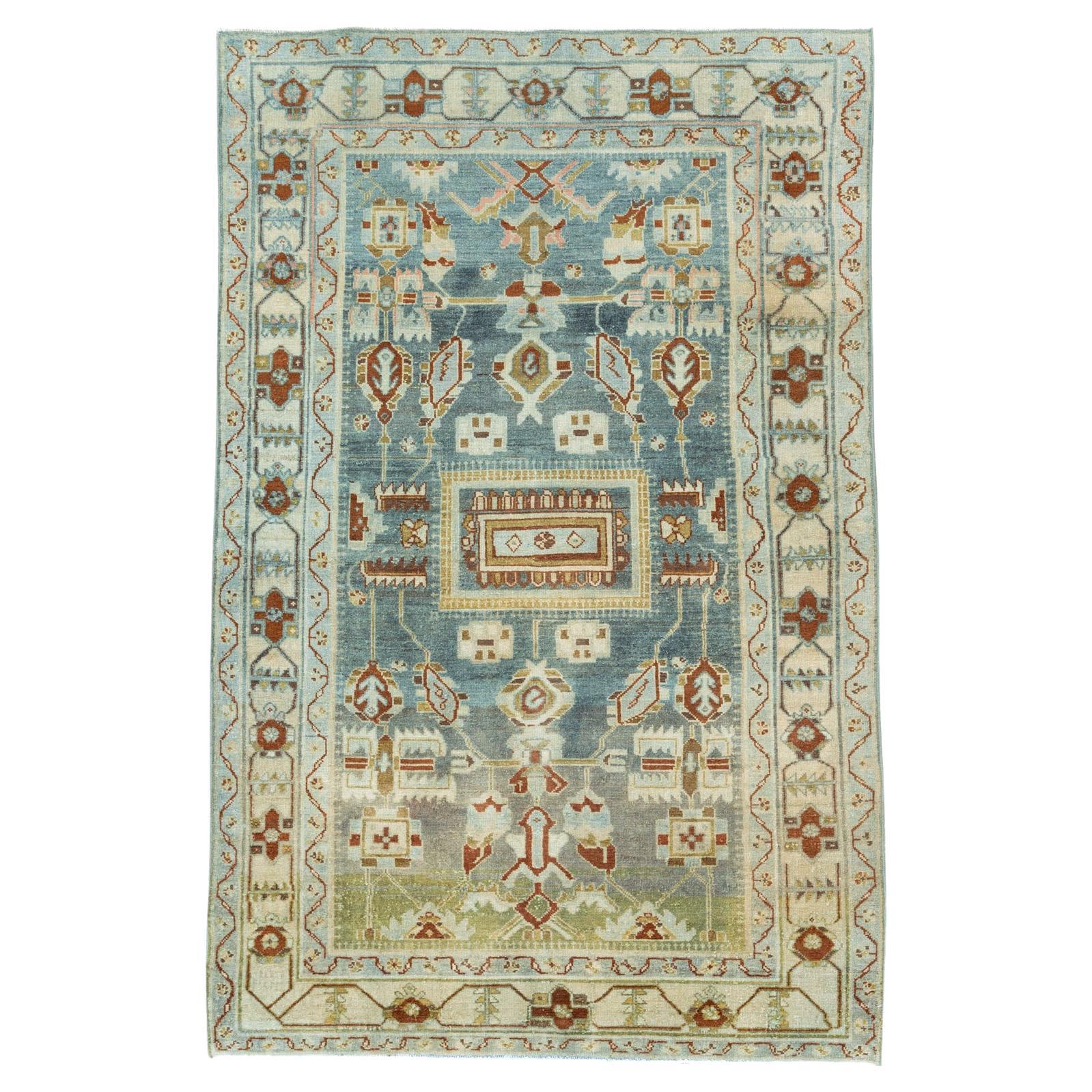 Mid-20th Century Persian Malayer Accent Rug