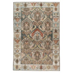 Mid-20th Century Persian Malayer Accent Rug