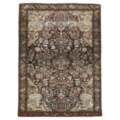 Mid-20th Century Persian Malayer Accent Rug