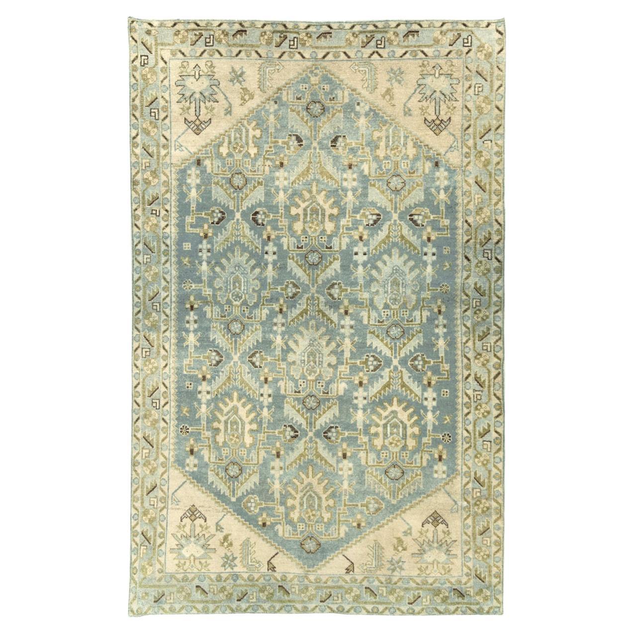 Tapis persan Malayer d'accentuation du milieu du 20e siècle