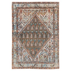 Mid-20th Century Persian Malayer Accent Rug