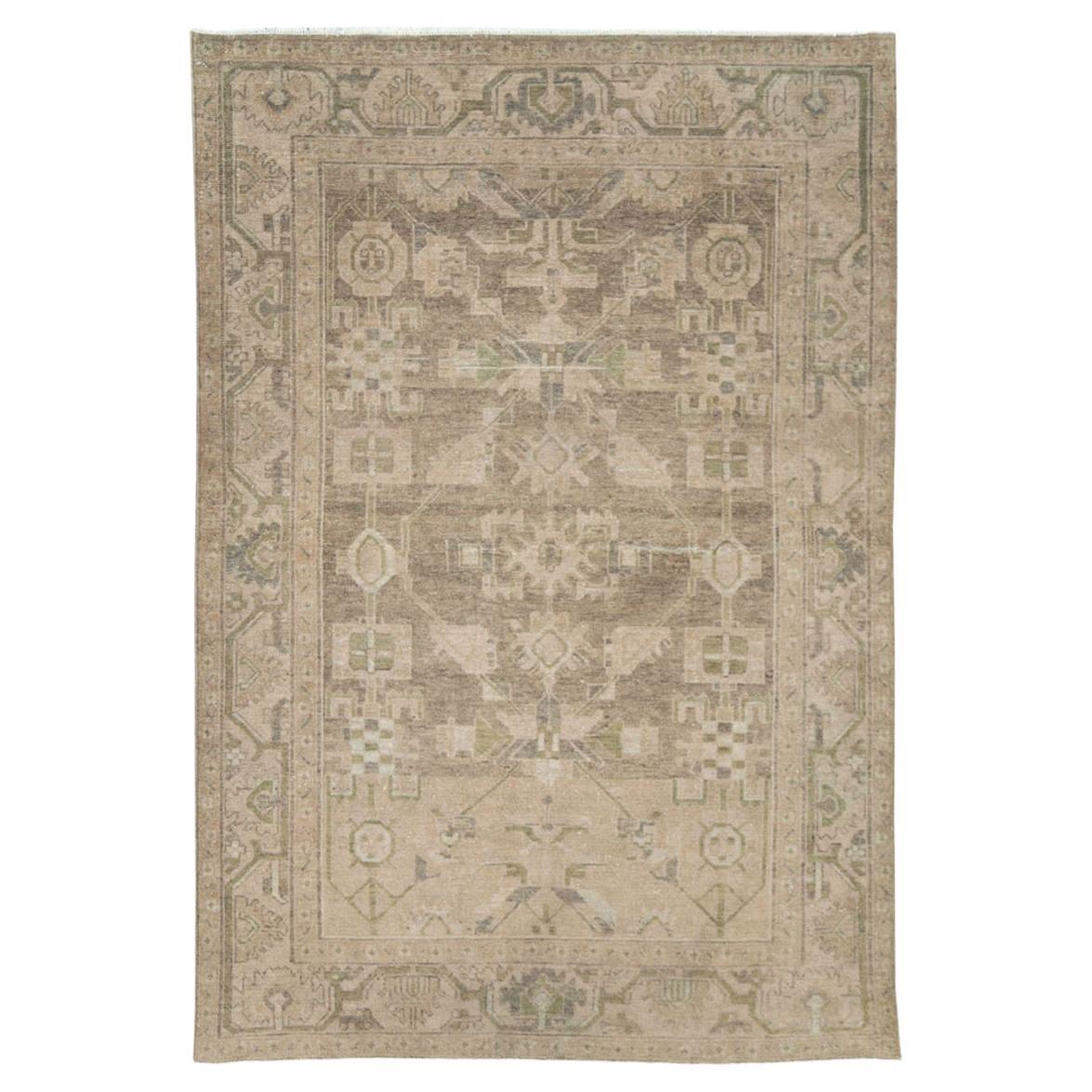 Mid-20th Century Persian Malayer Accent Rug For Sale