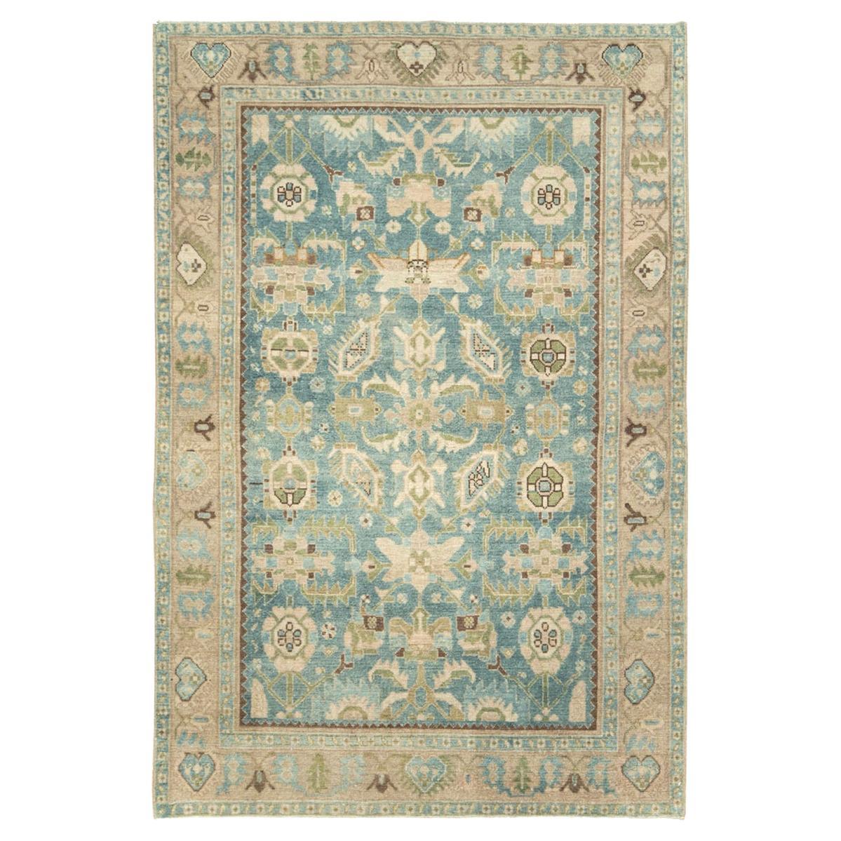 Mid-20th Century Persian Malayer Accent Rug For Sale