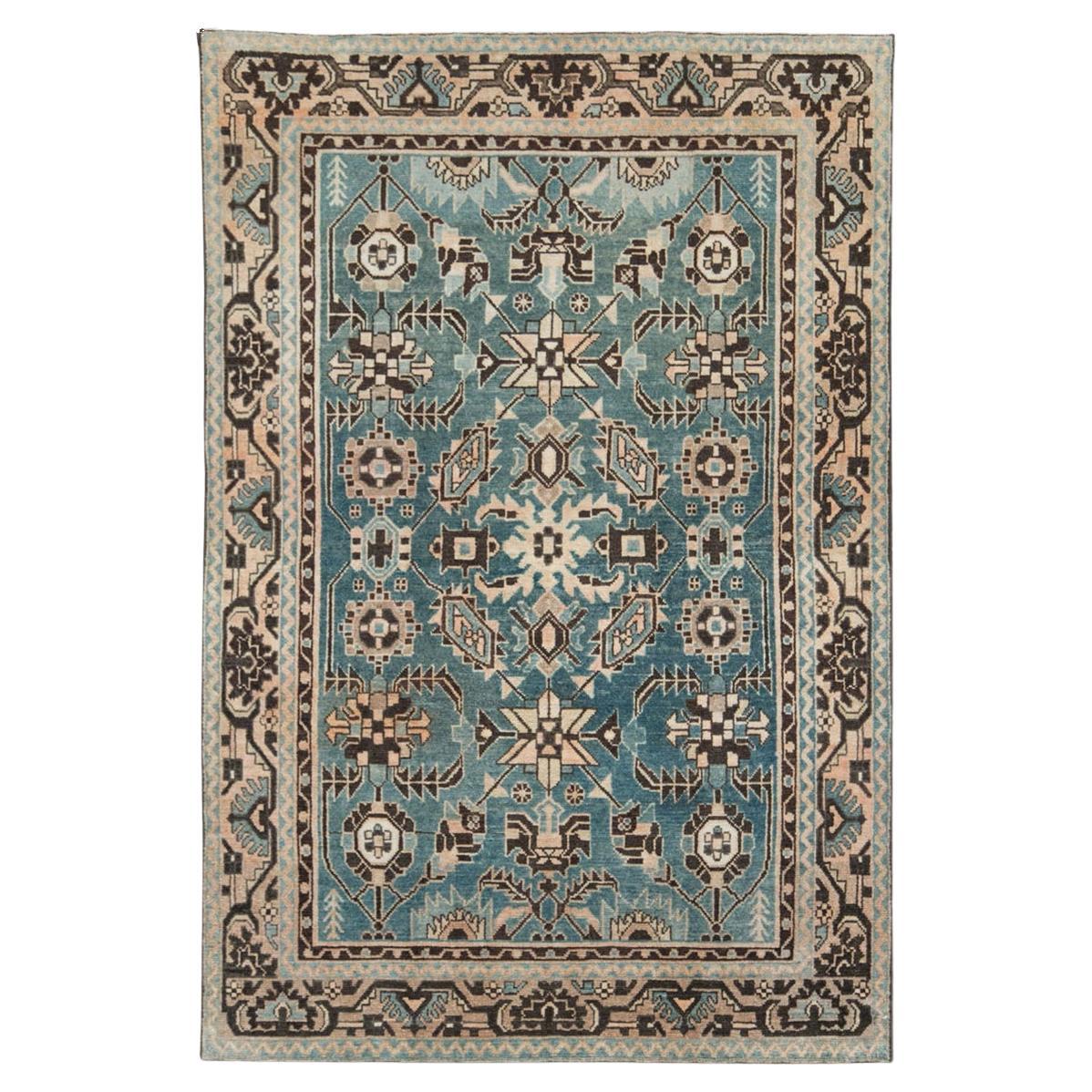 Mid-20th Century Persian Malayer Accent Rug For Sale