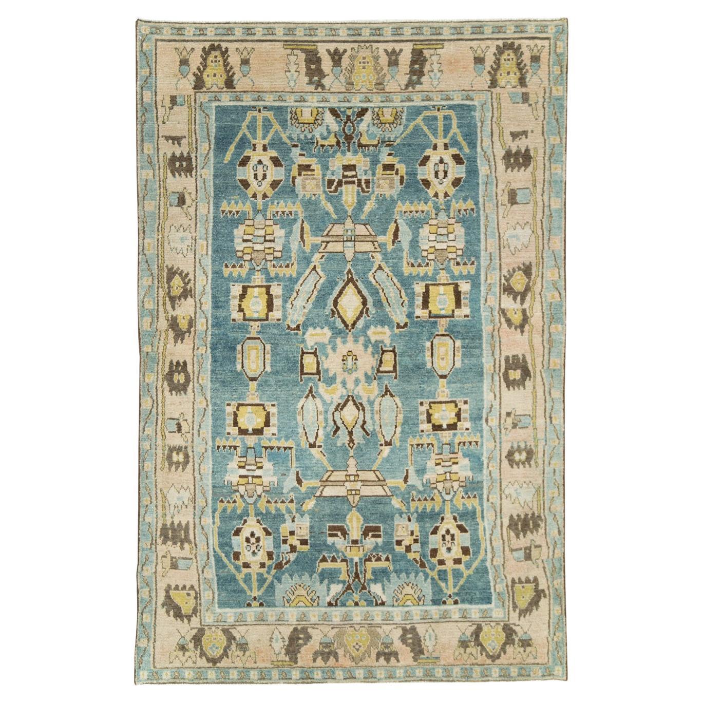 Mid-20th Century Persian Malayer Accent Rug