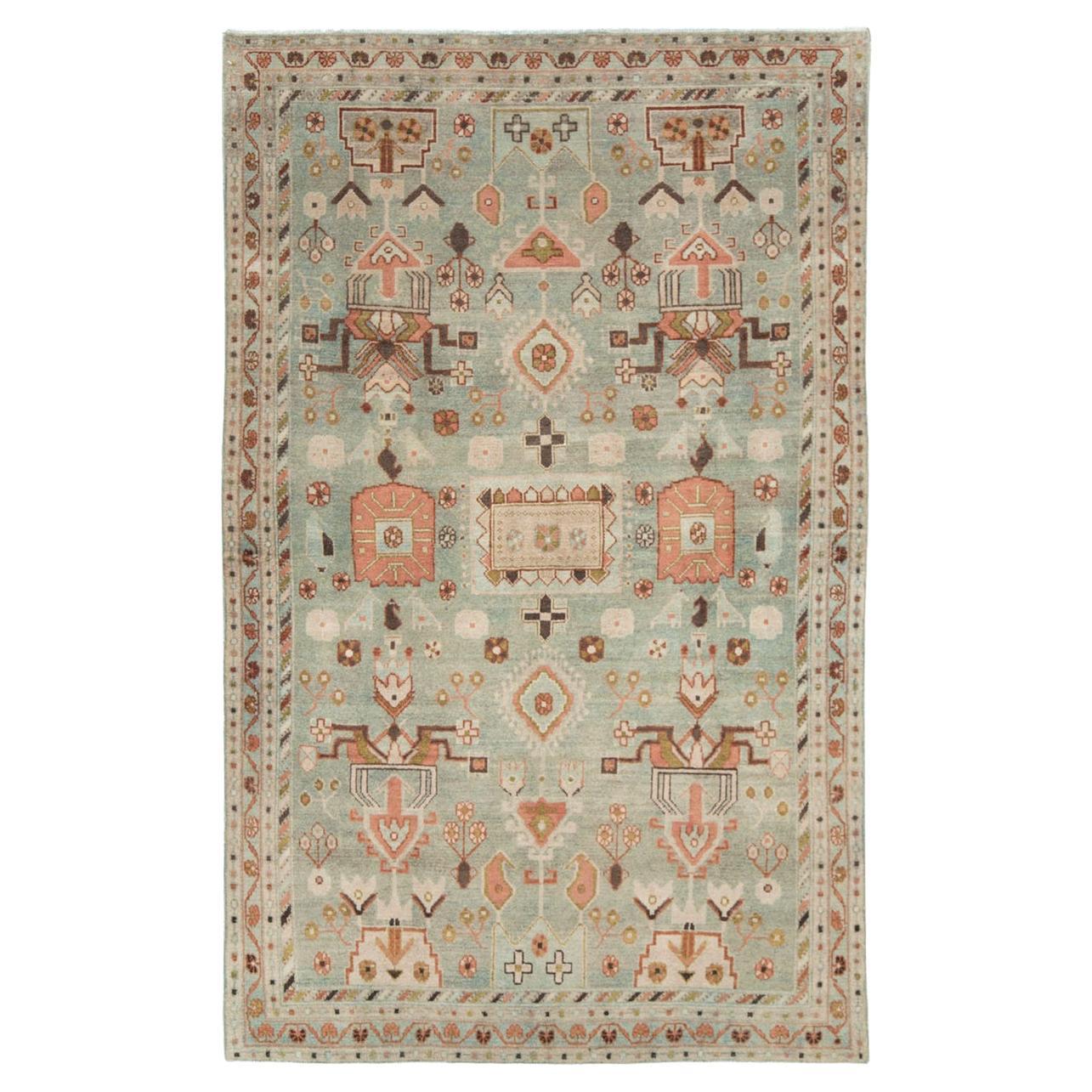 Mid-20th Century Persian Malayer Accent Rug