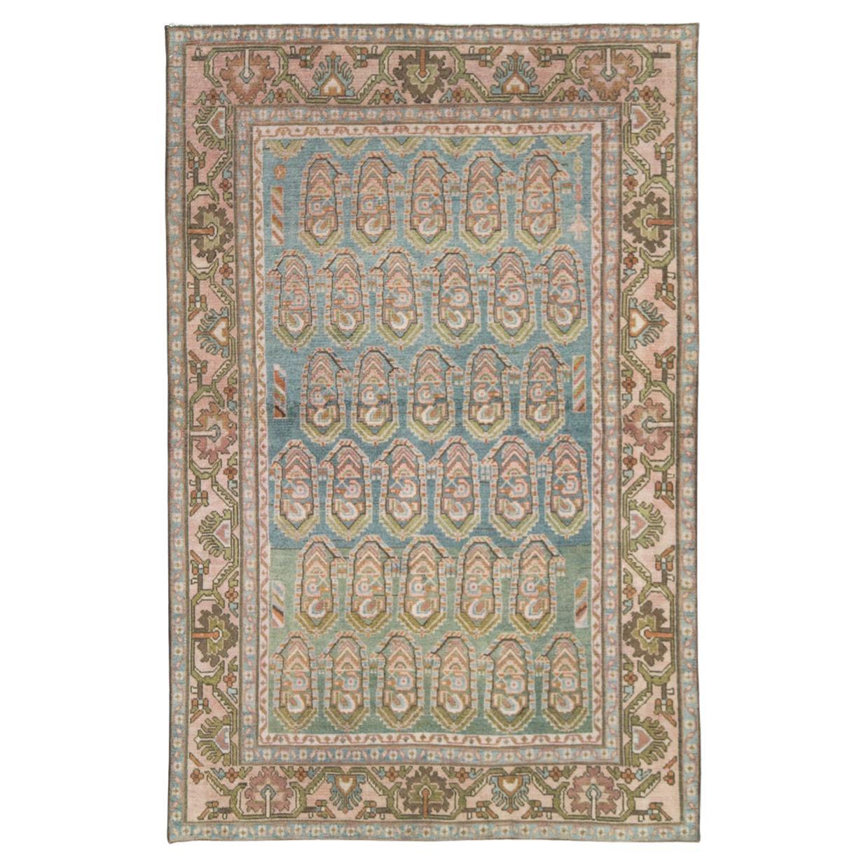 Mid-20th Century Persian Malayer Accent Rug