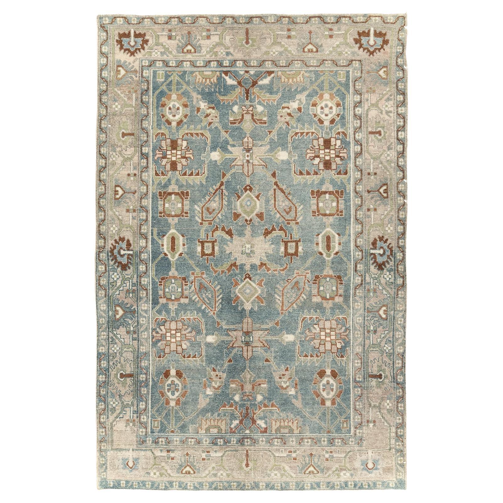 Mid-20th Century Persian Malayer Accent Rug