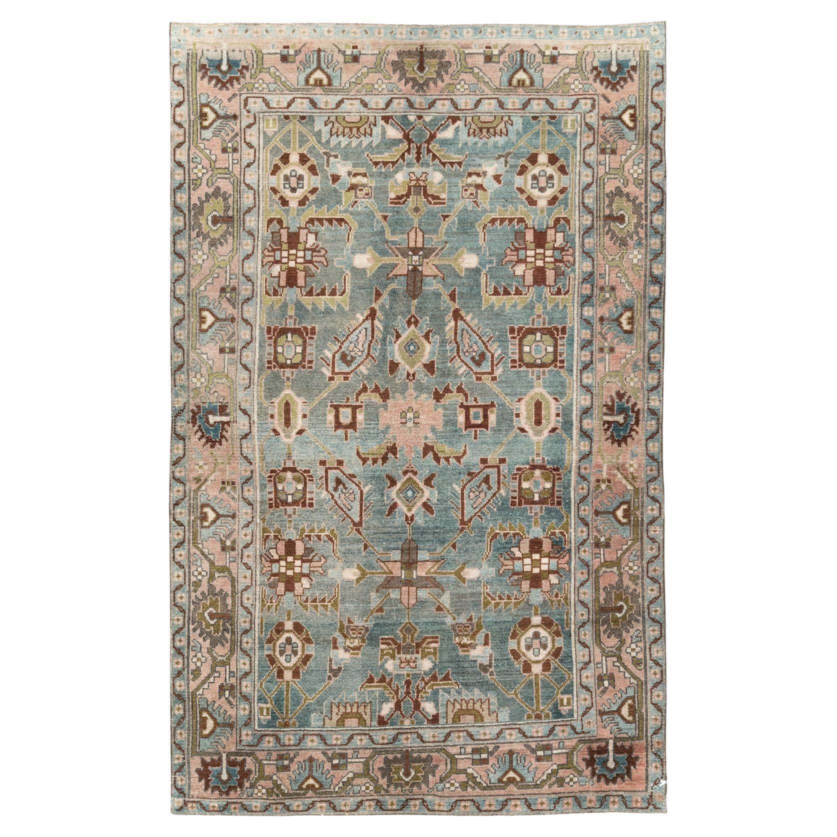 Mid-20th Century Persian Malayer Accent Rug