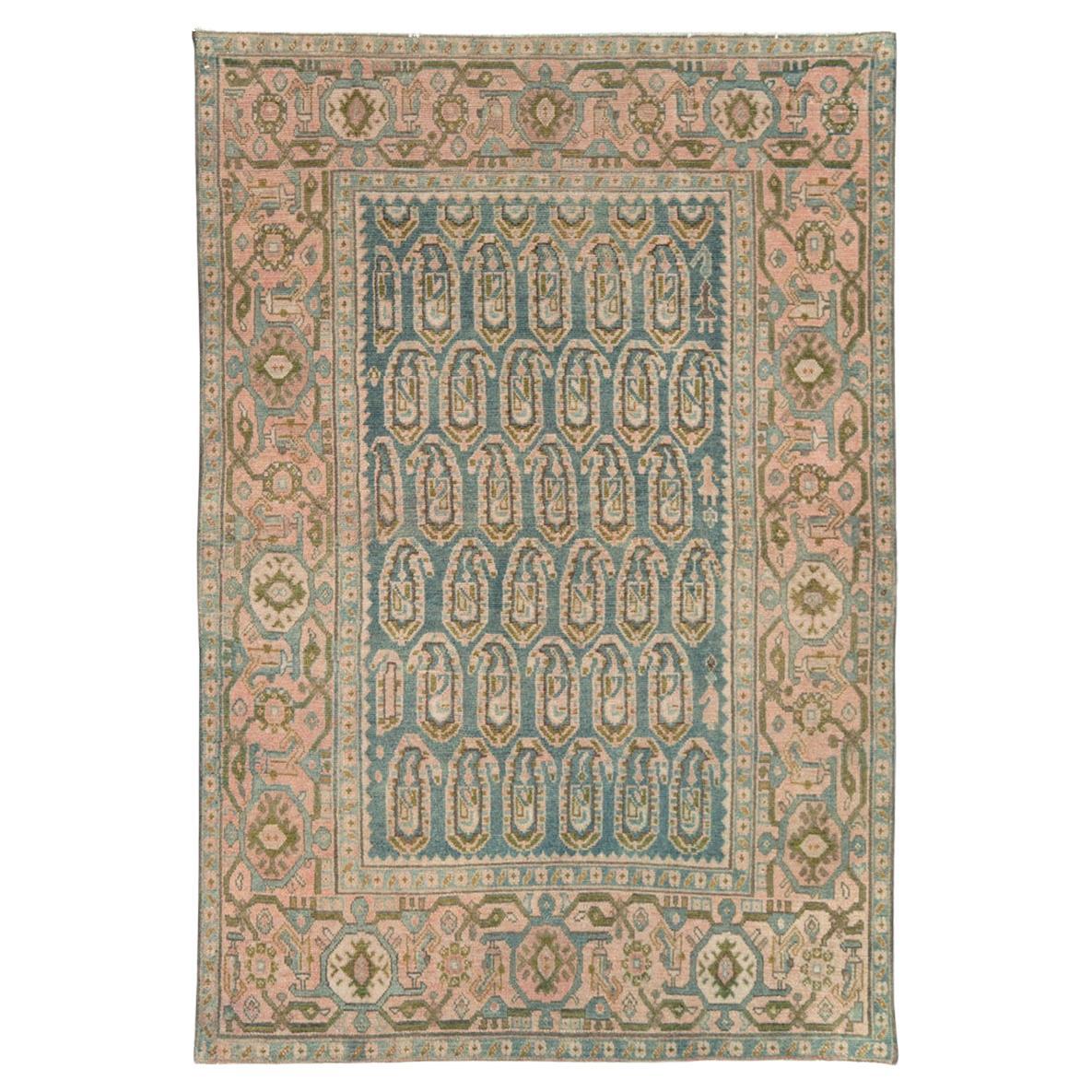 Mid-20th Century Persian Malayer Accent Rug For Sale
