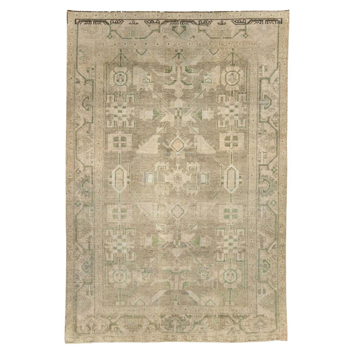 Mid-20th Century Persian Malayer Accent Rug