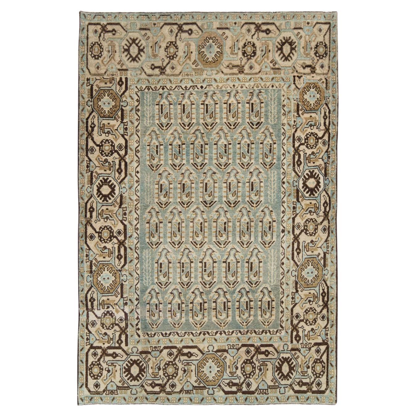 Mid-20th Century Persian Malayer Accent Rug For Sale