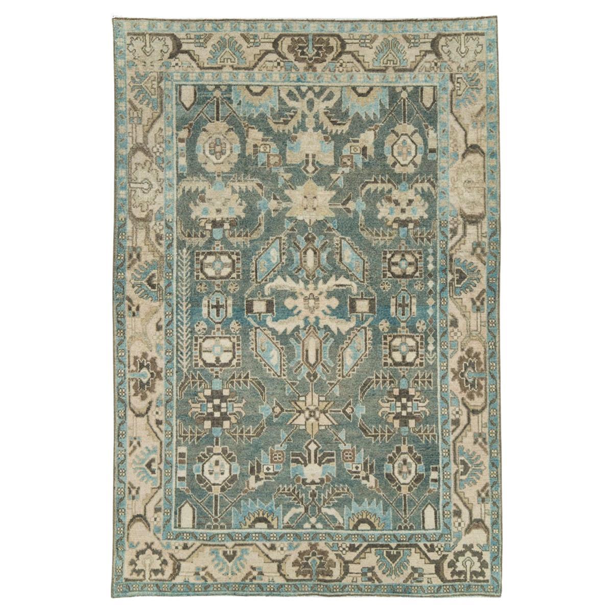 Mid-20th Century Persian Malayer Accent Rug For Sale