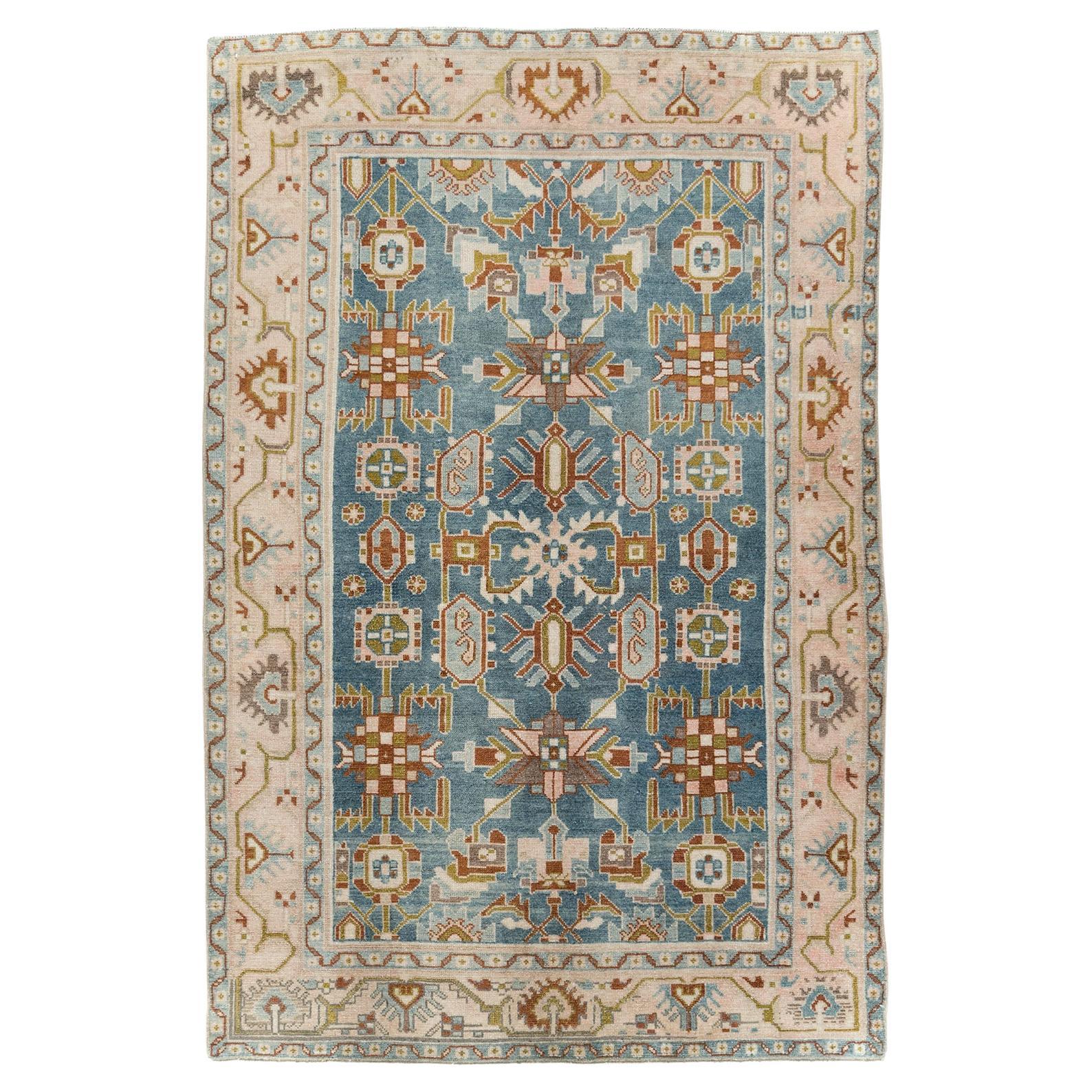 Mid-20th Century Persian Malayer Accent Rug For Sale