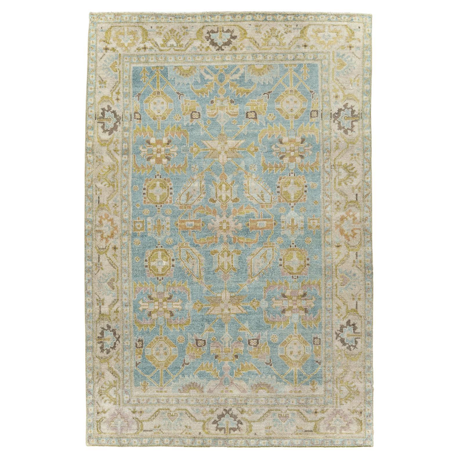 Mid-20th Century Persian Malayer Accent Rug For Sale