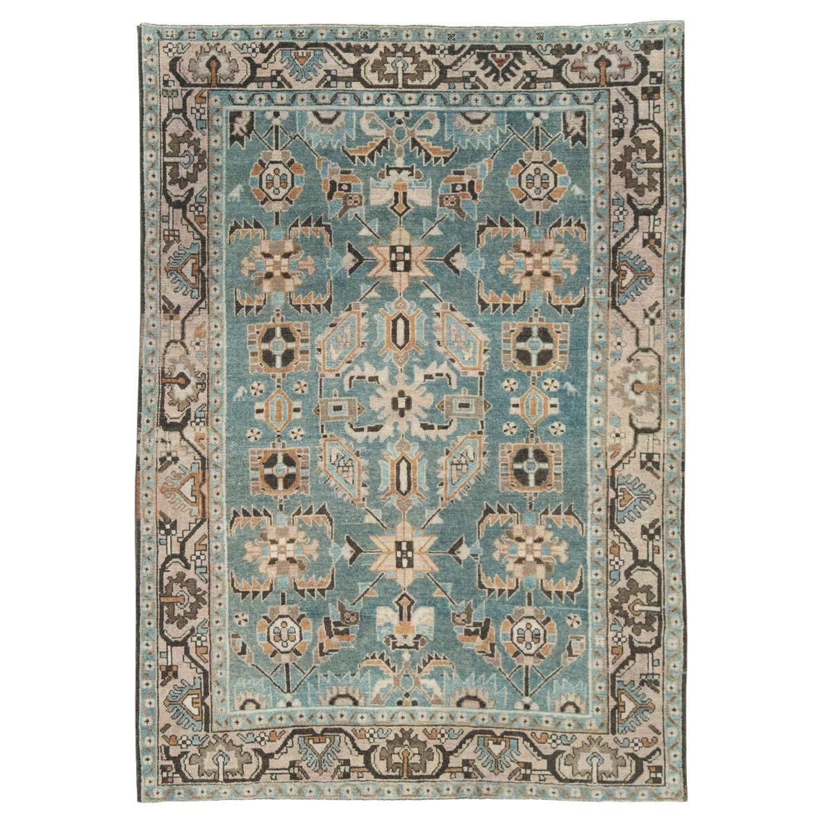 Mid-20th Century Persian Malayer Accent Rug For Sale