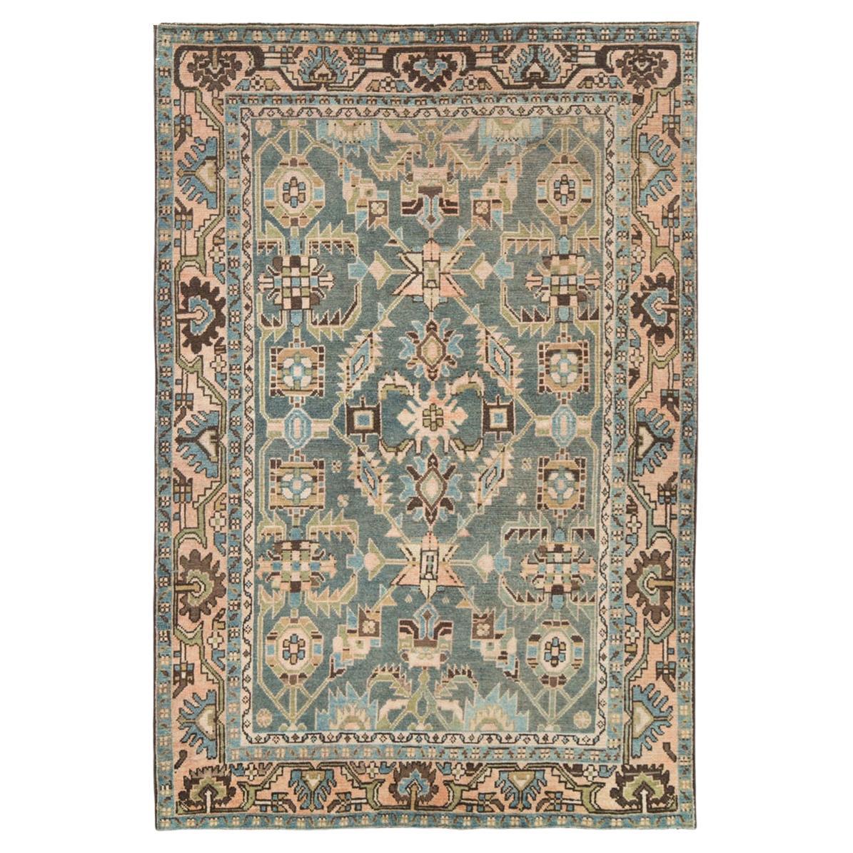 Mid-20th Century Persian Malayer Accent Rug For Sale