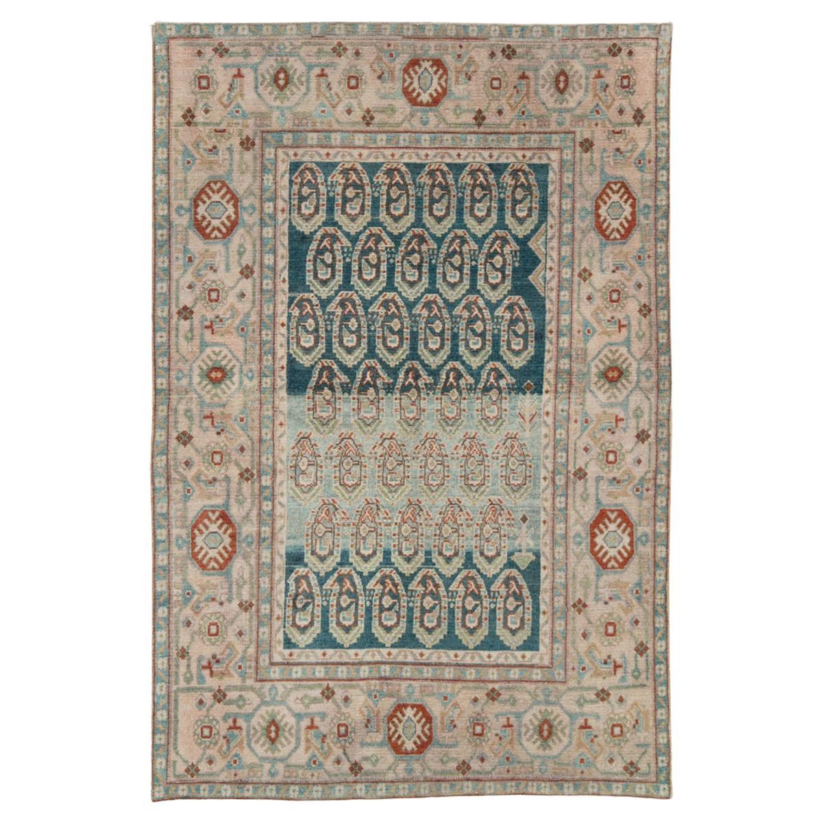Mid-20th Century Persian Malayer Accent Rug For Sale