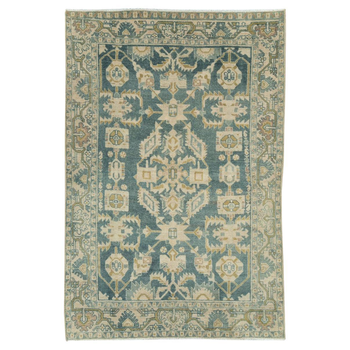 Mid-20th Century Persian Malayer Accent Rug For Sale