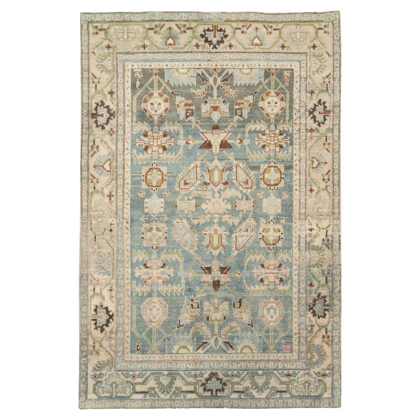 Mid-20th Century Persian Malayer Accent Rug For Sale