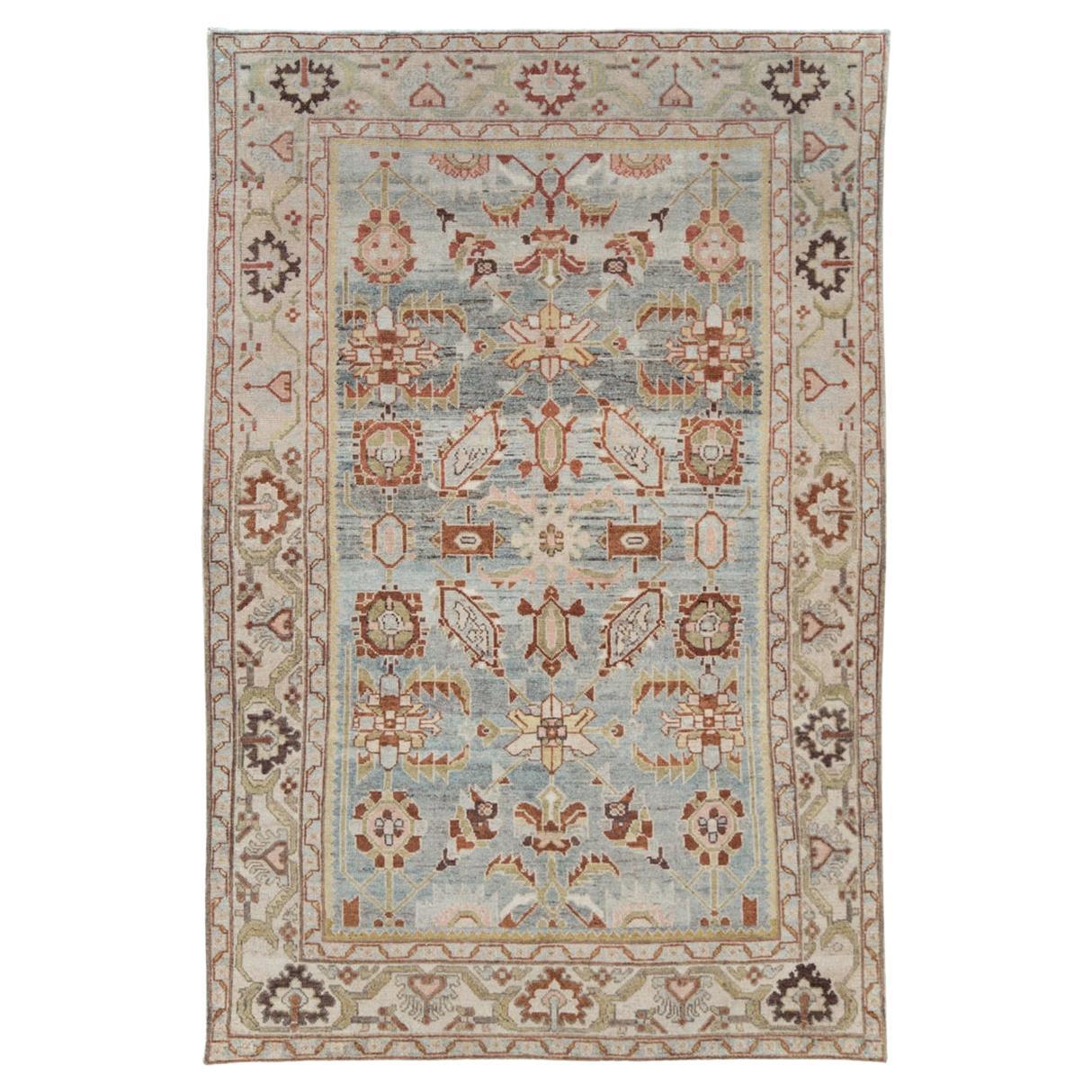 Mid-20th Century Persian Malayer Accent Rug For Sale