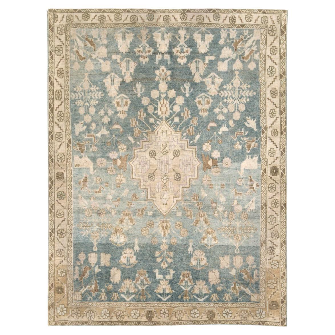 Mid-20th Century Persian Afshar Accent Rug im Angebot