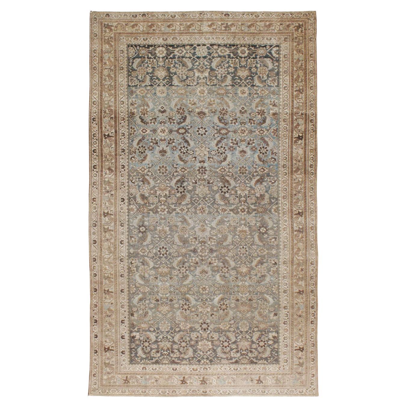 Mid-20th Century Persian Malayer Accent Rug For Sale