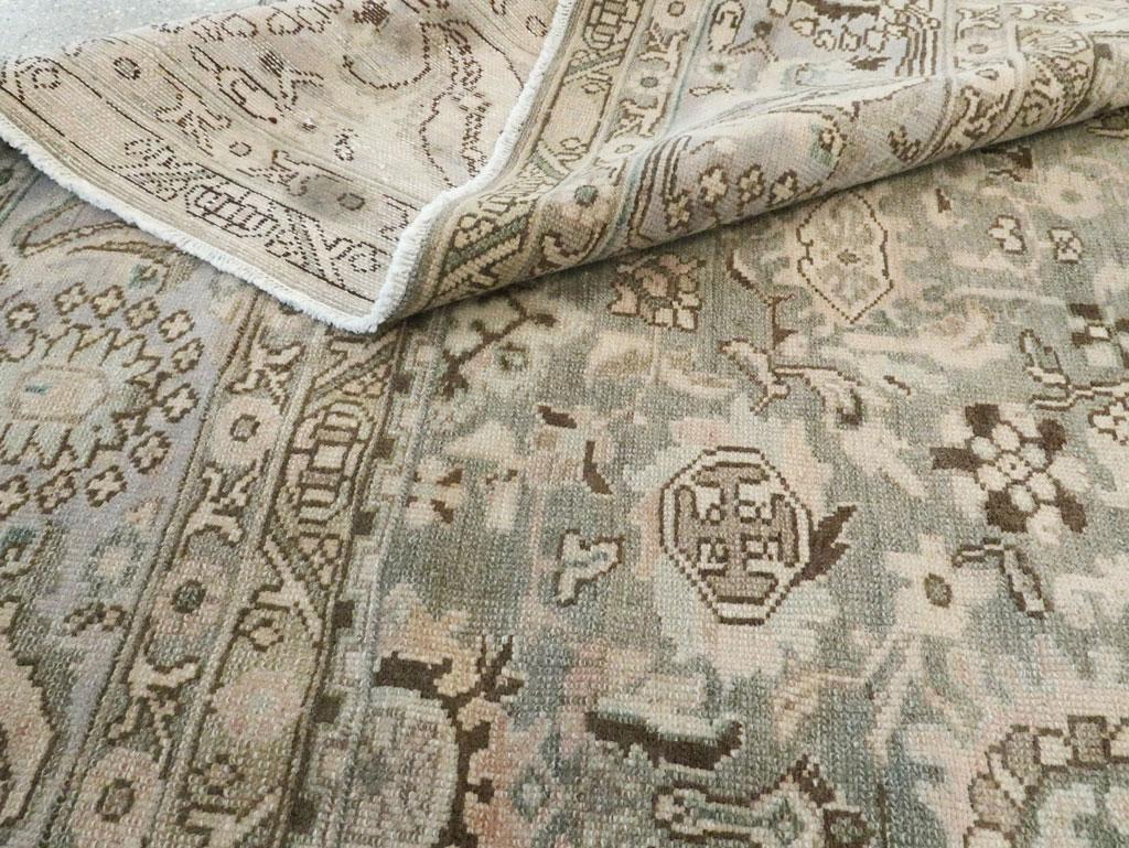 Persischer Malayer-Teppich in Zimmergröße aus der Mitte des 20. Jahrhunderts in lila-grau und Schiefergrün im Angebot 4
