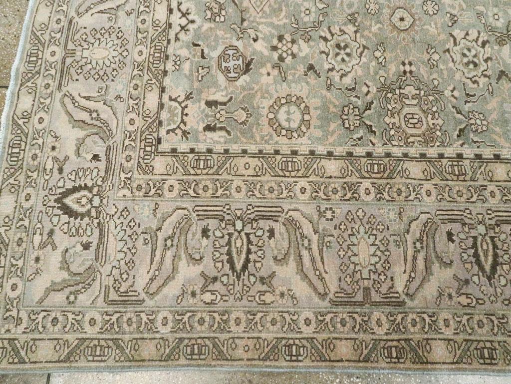 Persischer Malayer-Teppich in Zimmergröße aus der Mitte des 20. Jahrhunderts in lila-grau und Schiefergrün im Angebot 2