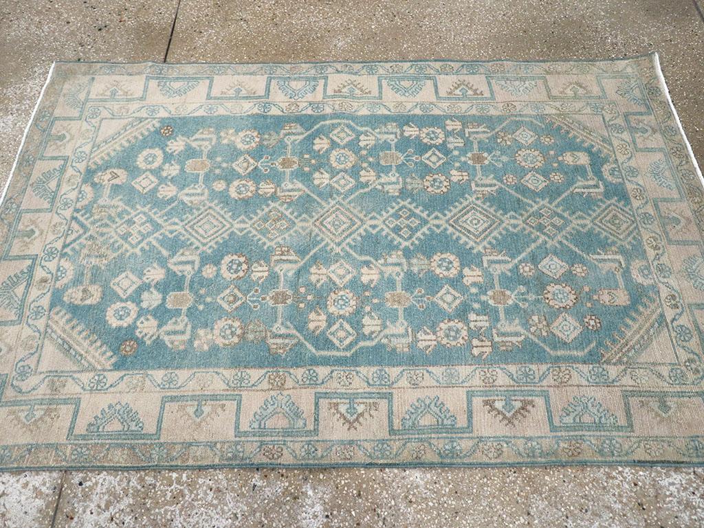 Noué à la main Tapis persan Malayer du milieu du 20e siècle en vente