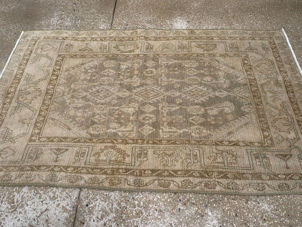 Noué à la main Tapis persan Malayer du milieu du 20e siècle en vente