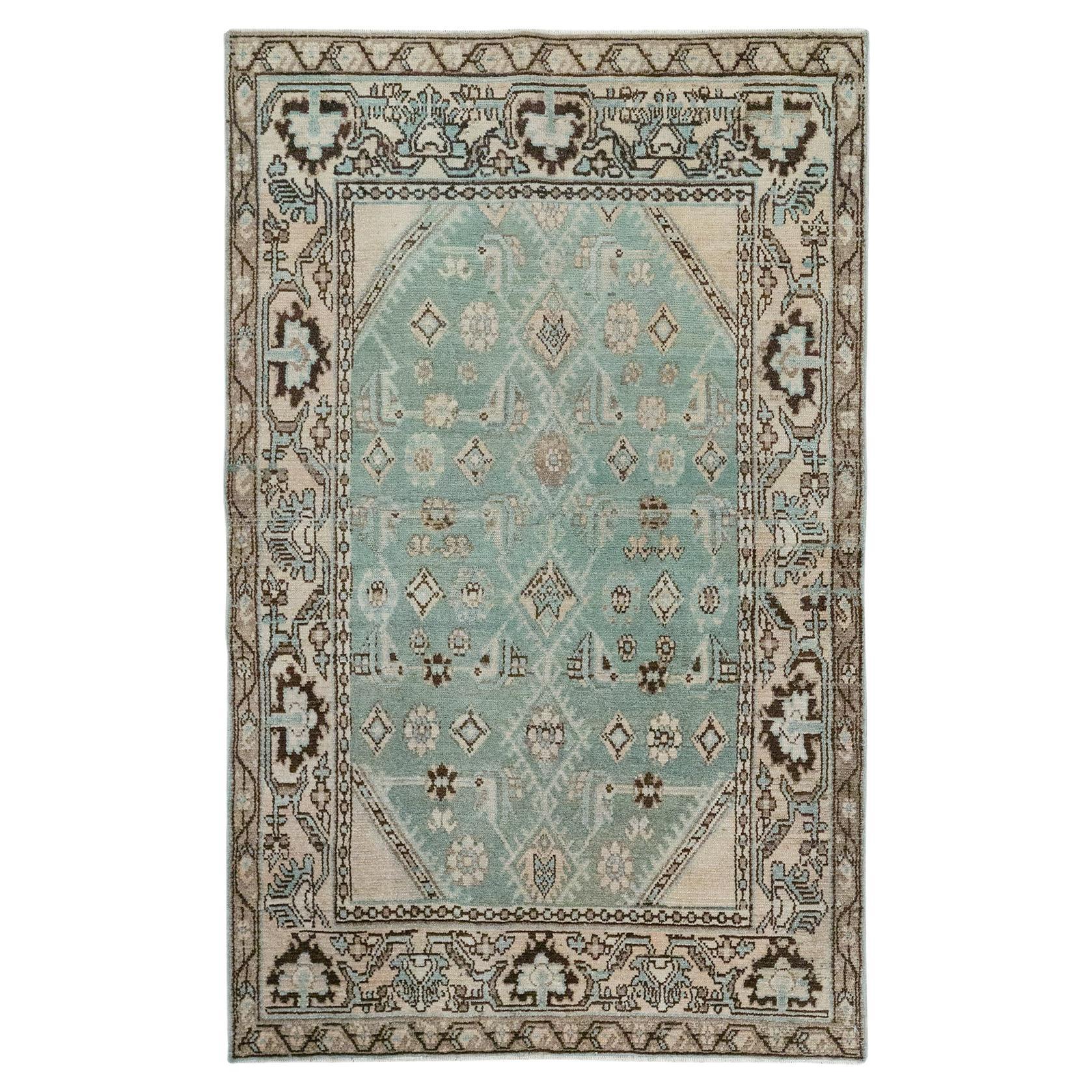 Mid-20th Century Persian Malayer Throw Rug
