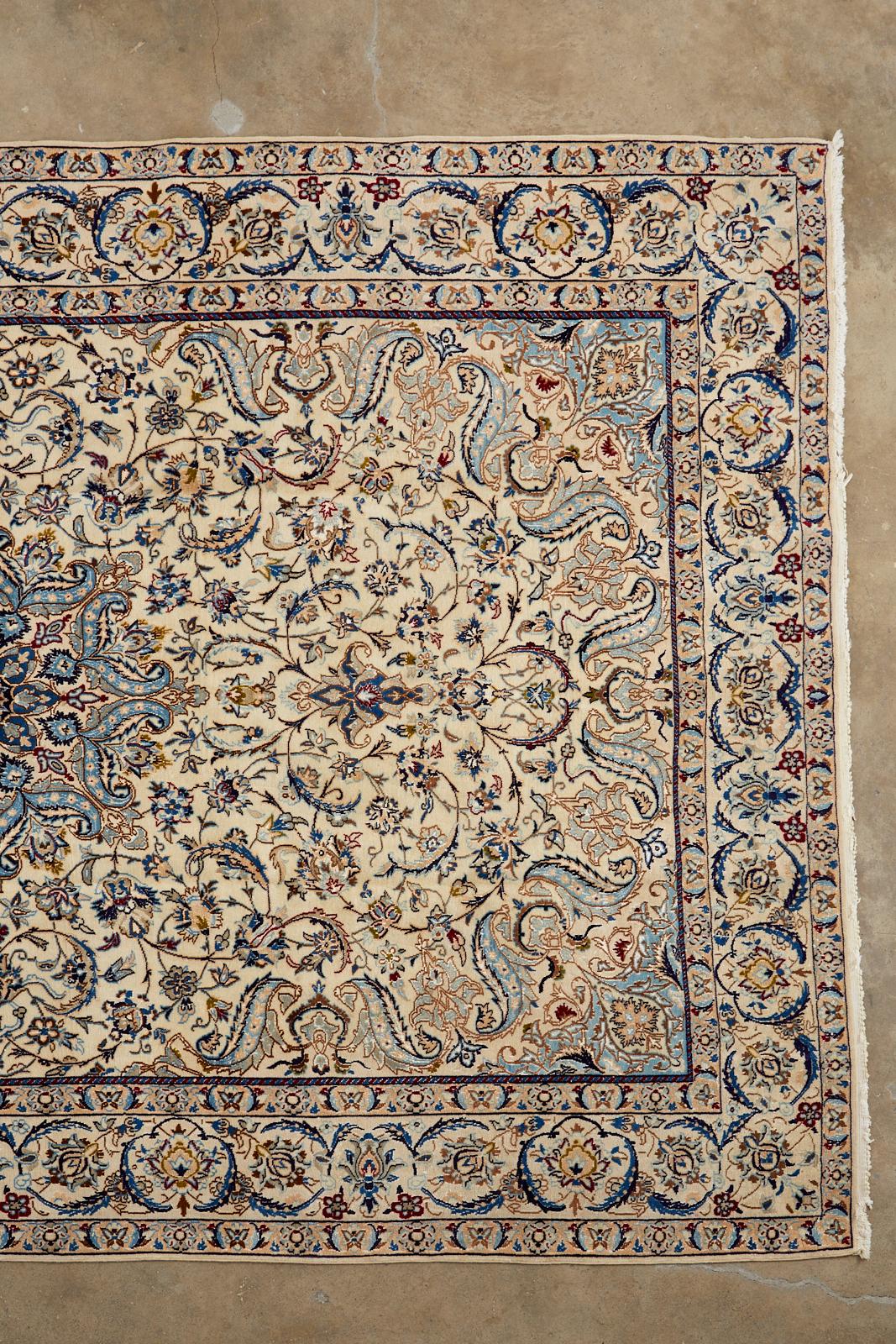 Tabriz Late 20th Century Persian Nain Rug For Sale