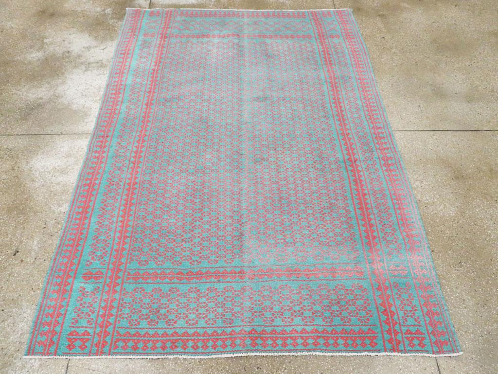 Persischer Flachgewebe-Kilim-Akzentteppich aus der Mitte des 20. Jahrhunderts mit Wendefunktion (Kelim) im Angebot