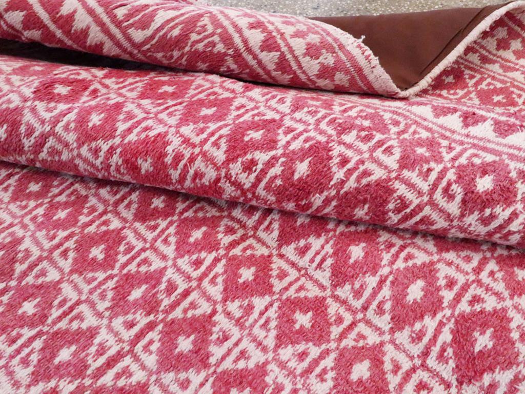 Lana Tappeto persiano a trama piatta reversibile della metà del 20° secolo & Rug & Kilim in vendita