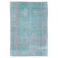 Tapis Kilim persan réversible tissé à plat du milieu du 20e siècle