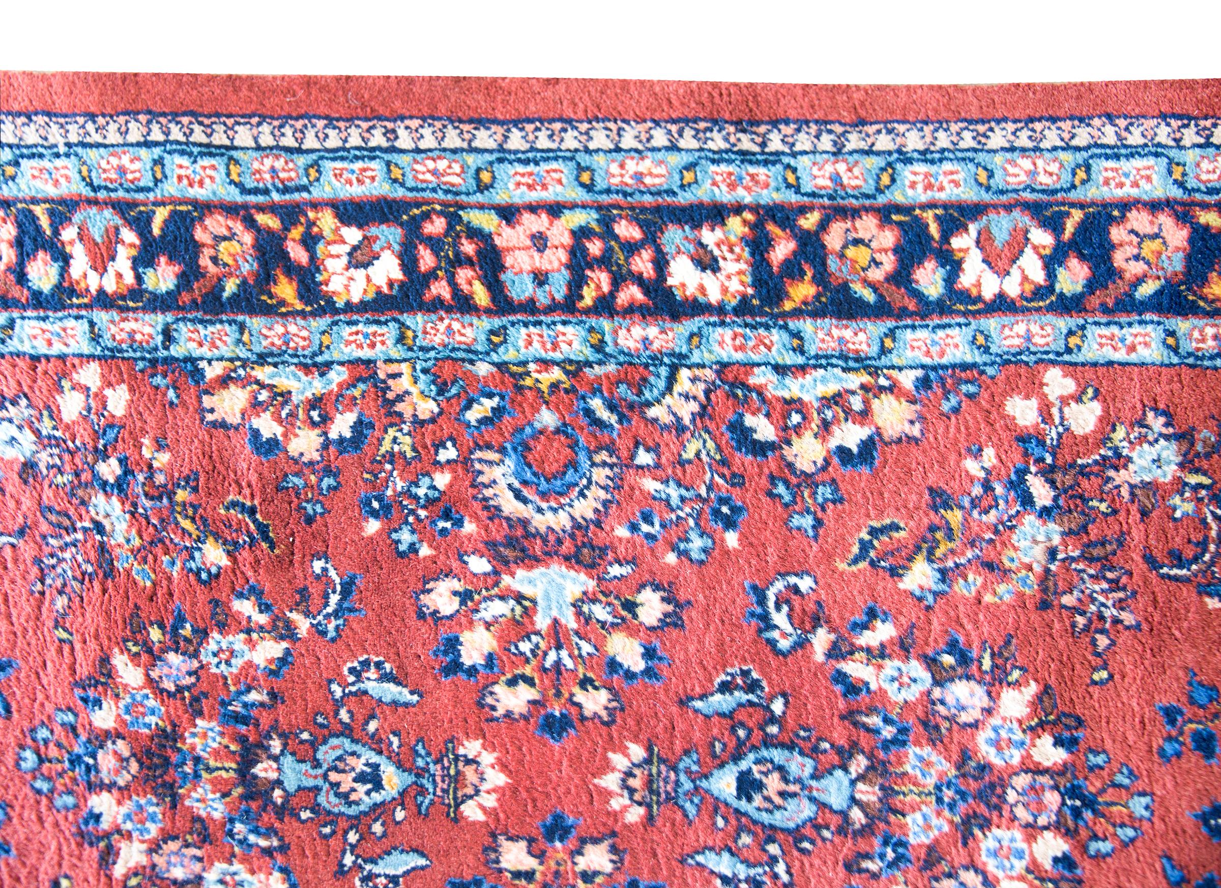 Persischer Sarouk-Läufer aus der Mitte des 20. im Angebot 4