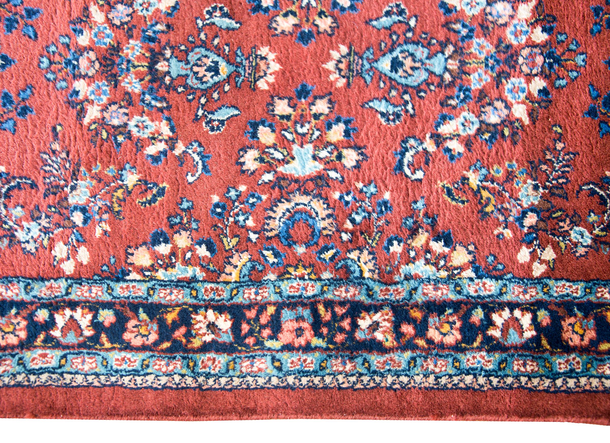 Persischer Sarouk-Läufer aus der Mitte des 20. im Angebot 5