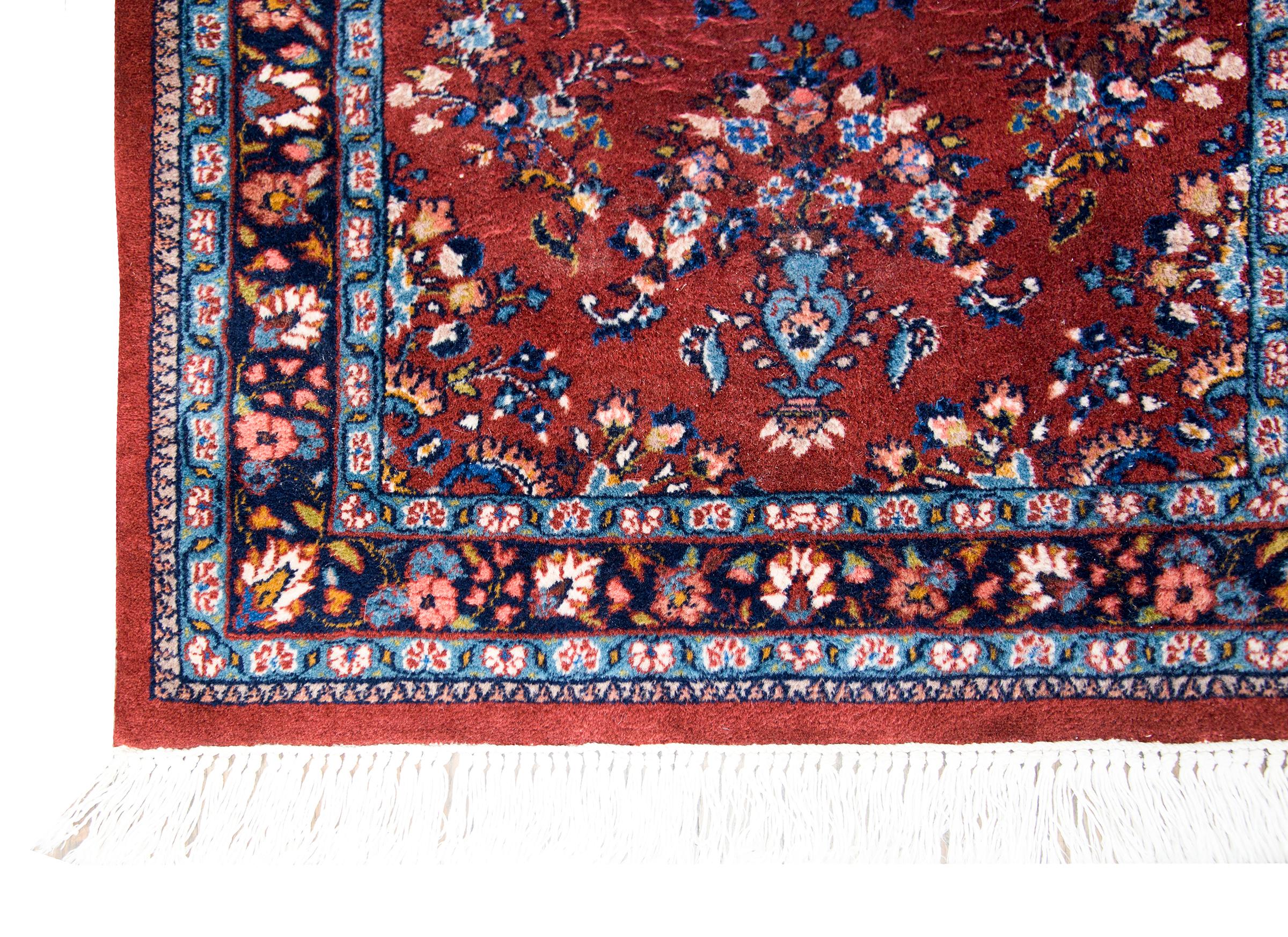 Persischer Sarouk-Läufer aus der Mitte des 20. im Angebot 6