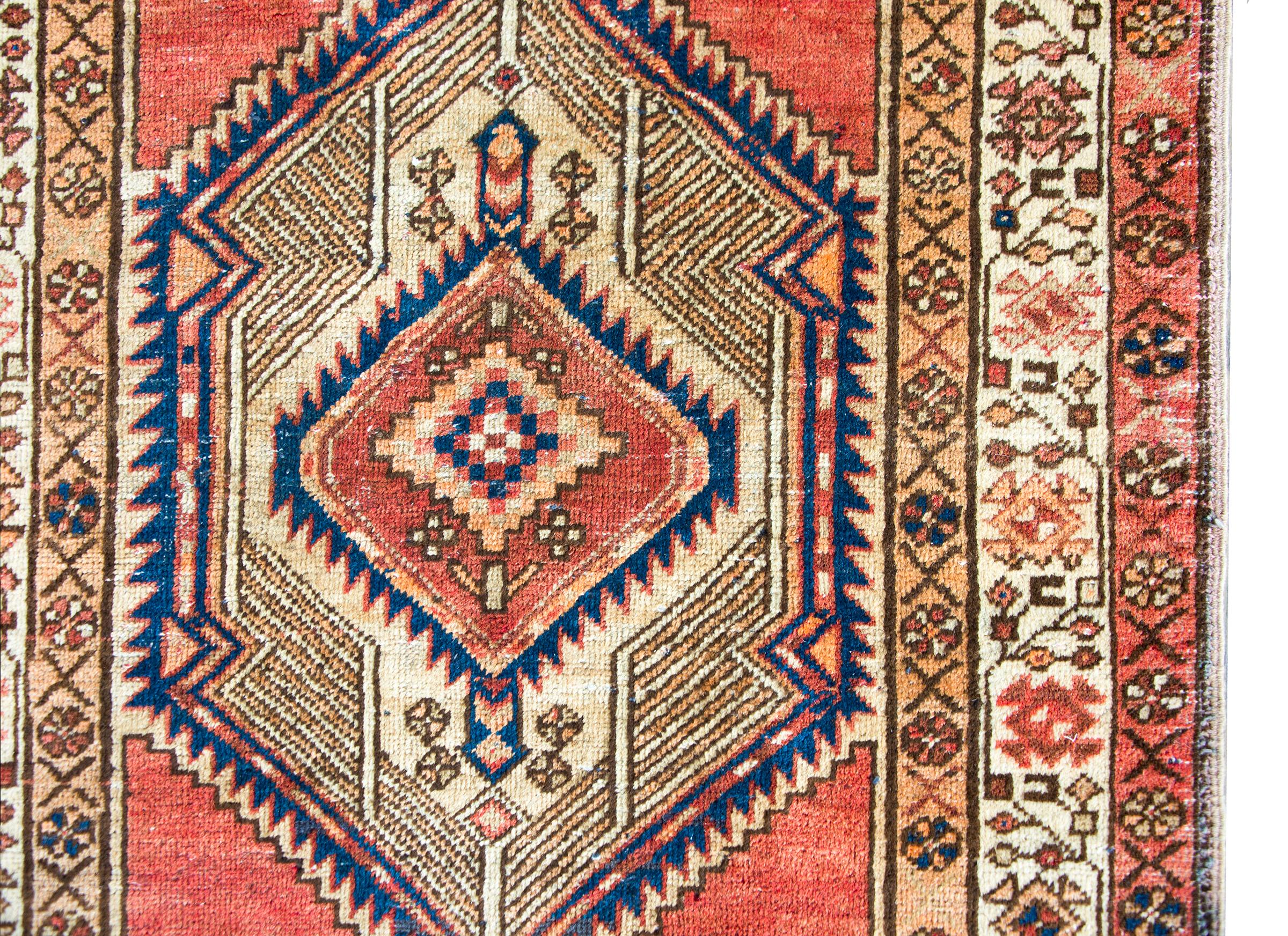 Hand-Knotted Mid-20th Century Persian Serab Rug For Sale