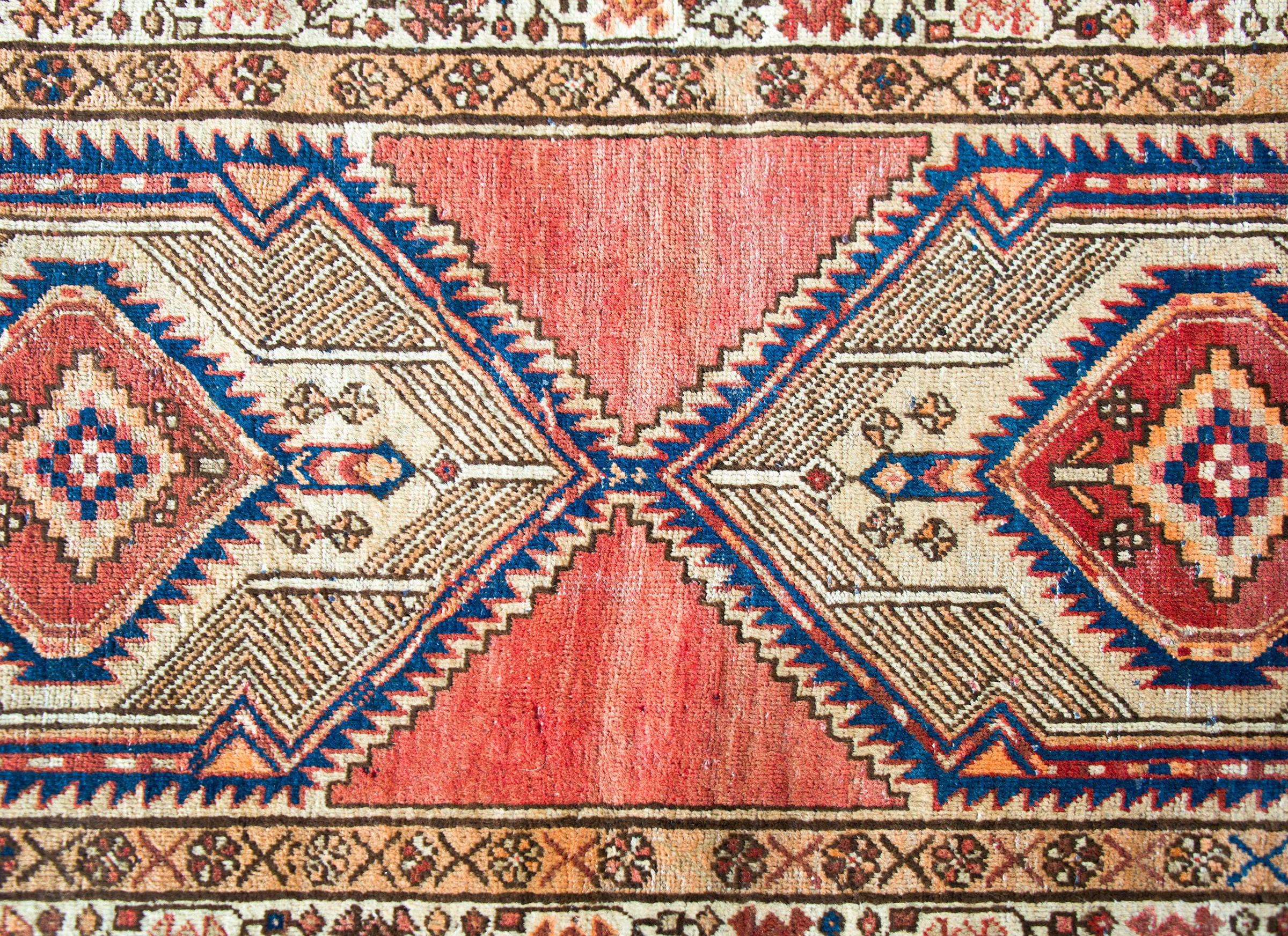 Wool Mid-20th Century Persian Serab Rug For Sale