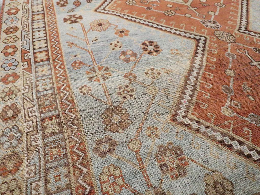 Tribal Mid-20th Century Persian Shiraz Accent Rug For Sale