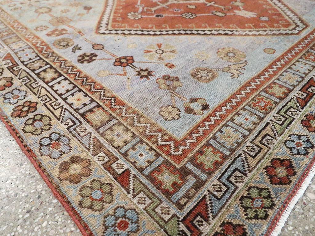 Wool Mid-20th Century Persian Shiraz Accent Rug For Sale